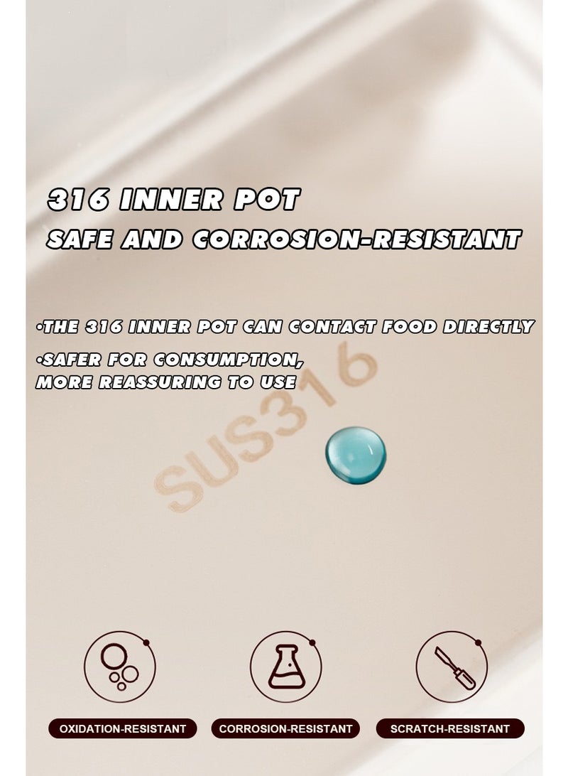 علبة طعام معدنية مقاومة للصدأ ومعزولة حرارياً – يمكن تسخينها في الميكرويف، محكمة الإغلاق، تحتفظ بالحرارة أو البرودة، مريحة لحملها من قبل العاملين. تتضمن كل مجموعة 4 علب طعام، مع ملعقة، شوكة، وحقيبة معزولة قابلة للحمل.​ - Image 5