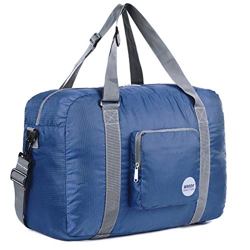WANDF For Spirit Airlines Personal Item Bag 18x14x8 Foldable Travel Duffel Carry on Weekender Overnight for Women Men - Image 1