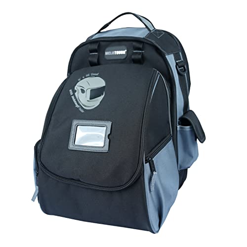 MELOTOUGH Backpack, Welding Bag for Tools and Helmet, Extreme Gear Pack, Large Capacity, Grey - Image 1
