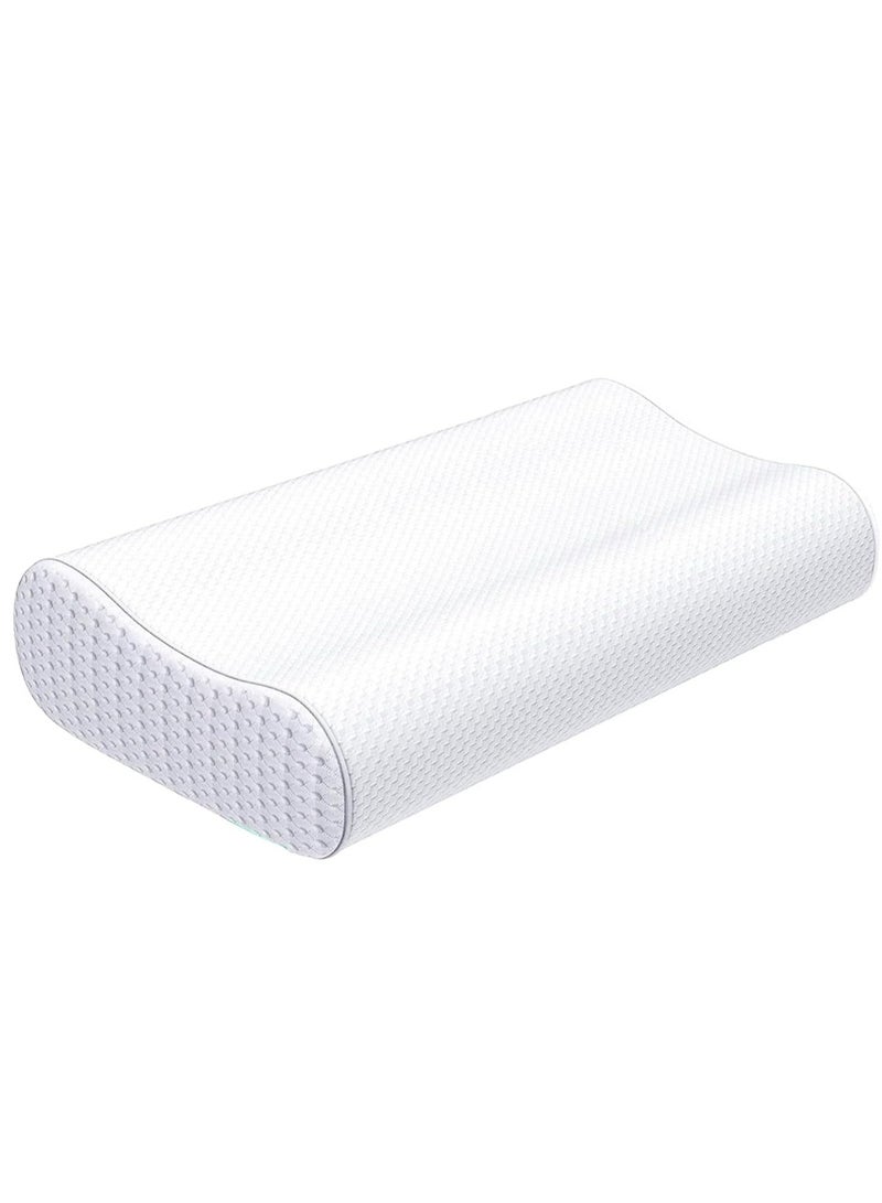 وسادة عنق من فوم الذاكرة، وسادة فوم الذاكرة المنحنية للجانب والظهر - وسائد نوم للبالغين - Image 1