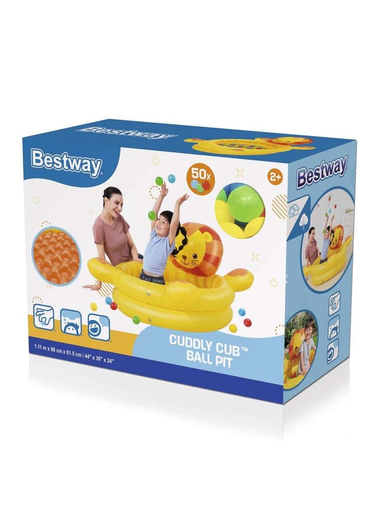 Bestway® 44" x 39" x 24"/1.11m x 98cm x 61.5cm Cuddly Cub Ball Pit - Image 1