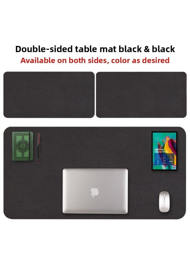 Mouse Pad Office Desk Pad Oversized Laptop Pad Keyboard Pad Desk Writing Desk Pad Children Study Pad-Color:600x400mm-2mm-Pattern:Black + Black