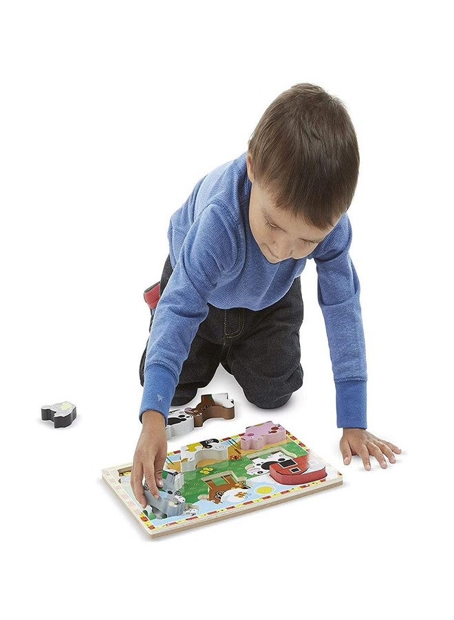 Shooting Star Large Transport Puzzle, 9-Piece Chunky Wooden Learning Toy, Multicolour, Age 3+ - Image 2