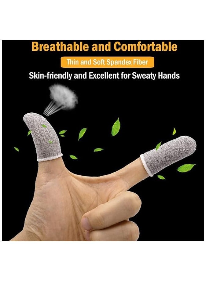 Raxoom Promass Gaming Finger Sleeves for Mobile Game Controllers (12 Pieces in 6 Pairs), Mobile Gaming Sleeve, Finger Sleeve, Thumb Sleeves with Microfiber Cleaning Cloth and Storage Box - Image 5