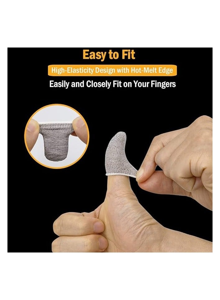 Raxoom Promass Gaming Finger Sleeves for Mobile Game Controllers (12 Pieces in 6 Pairs), Mobile Gaming Sleeve, Finger Sleeve, Thumb Sleeves with Microfiber Cleaning Cloth and Storage Box - Image 2