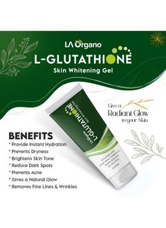 LA Organo Hydrating Face Gel With Aloe Vera, Enriched With L-Glutathione, Vitamin C & Alpha For Skin Brightening, Reducing Dark Spots & Acne, 100Gm  - Image 4