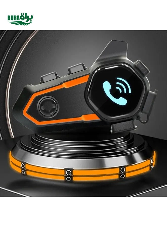 Motorcycle Noise Reduction Waterproof Helmet Cycling Bluetooth Headphones - Image 2