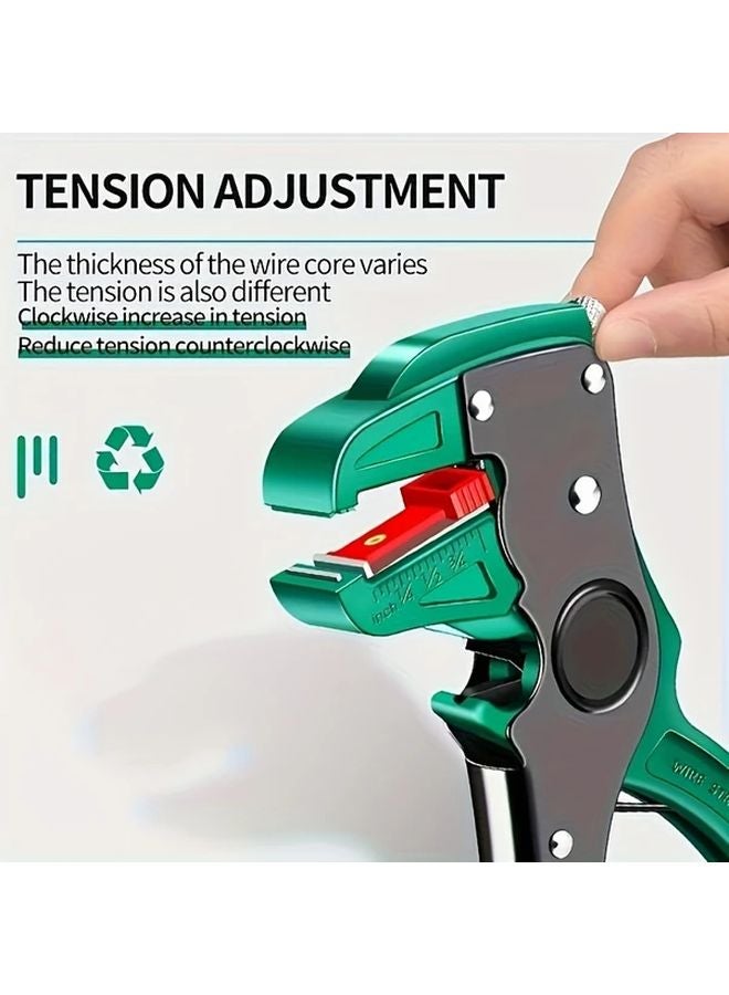 Professional Automatic Wire Stripper And Cutter Adjustable Tension Non Slip Handle - Image 5