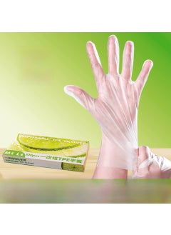 Food Grade Disposable Gloves 200-Pack PE Plastic for Kitchen [M] thick disposable TPE gloves boxed 100