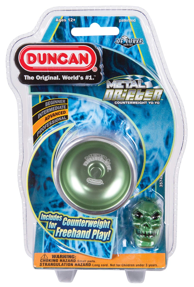 Duncan Toys Metal Drifter Yo-Yo, String Trick Yo-Yo with Counterweight, Ball Bearing Axle and Aluminum Body, Green - Image 3