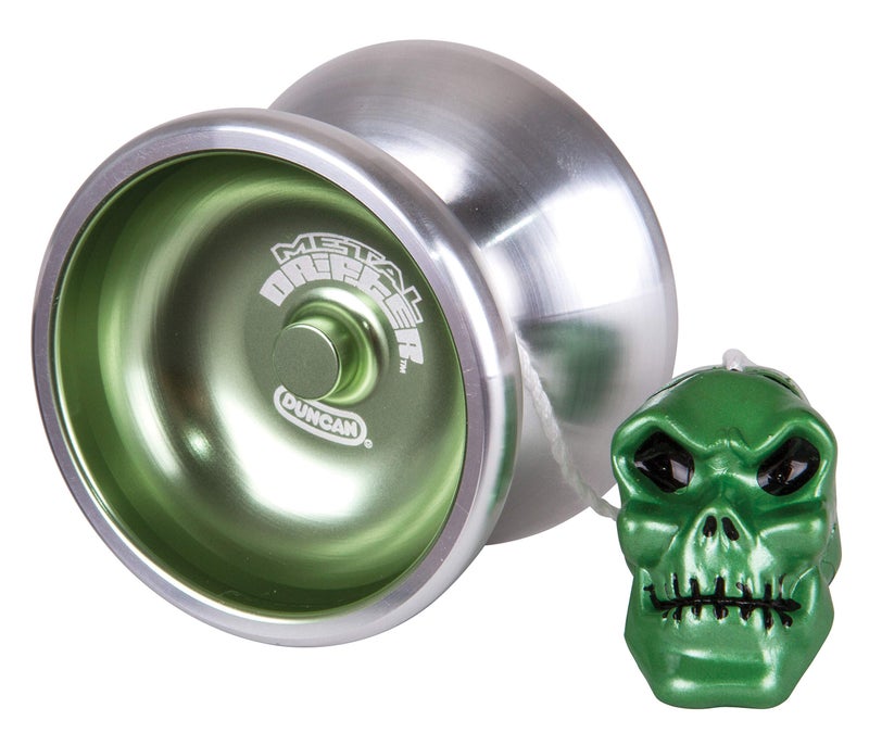 Duncan Toys Metal Drifter Yo-Yo, String Trick Yo-Yo with Counterweight, Ball Bearing Axle and Aluminum Body, Green - Image 2