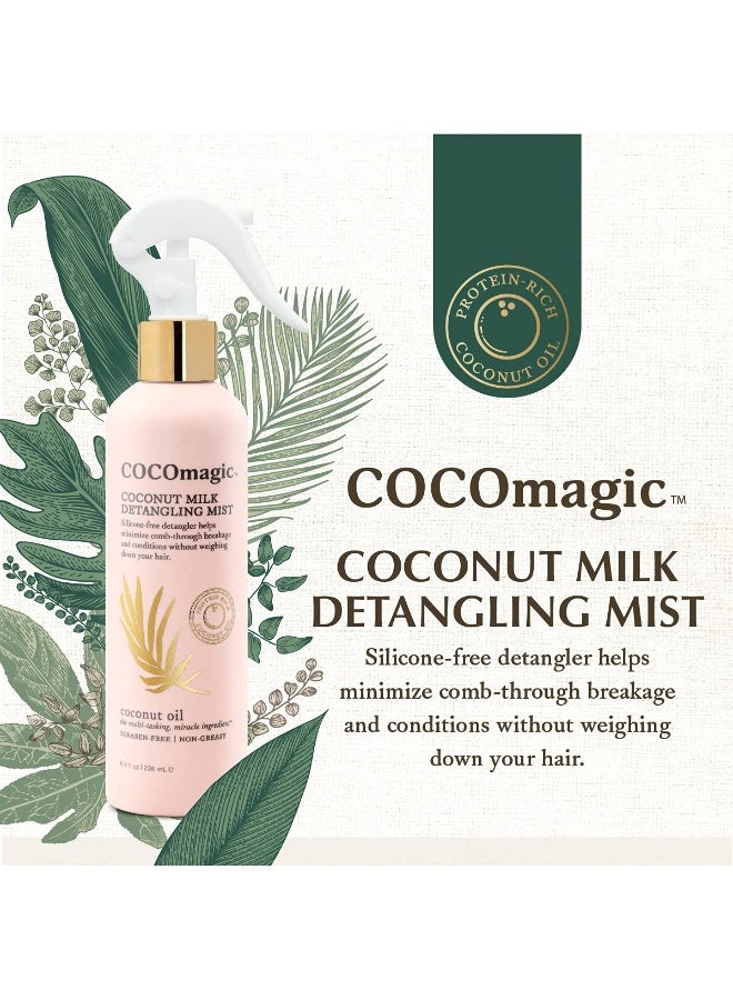 Cocomagic Coconut Milk Detangling Mist | Extra Moisturizing Leave-in Detangler | Restore Vibrancy and Boost Shine | Non-Greasy Formula | Paraben Free, Cruelty Free, Made in USA (8 oz) - Image 5