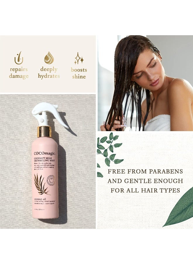 Cocomagic Coconut Milk Detangling Mist | Extra Moisturizing Leave-in Detangler | Restore Vibrancy and Boost Shine | Non-Greasy Formula | Paraben Free, Cruelty Free, Made in USA (8 oz) - Image 4