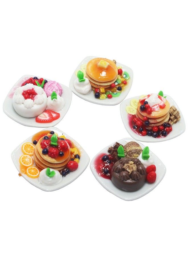 ThaiHonest 5 مصغرات منزل الدمى طعام الفطائر والكعك إمدادات طعام مصنوعة يدويًا صغيرة جدًا - Image 2