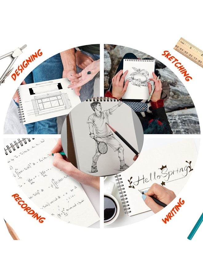 A3 Blank Notebook, Kraft Cover Sketchbook, Eye Protection Paper, Office Product for Sketching/Writing, Notebook for Journals, Travel Diaries, Poetry, 30 Sheets of Thick Paper - Image 4