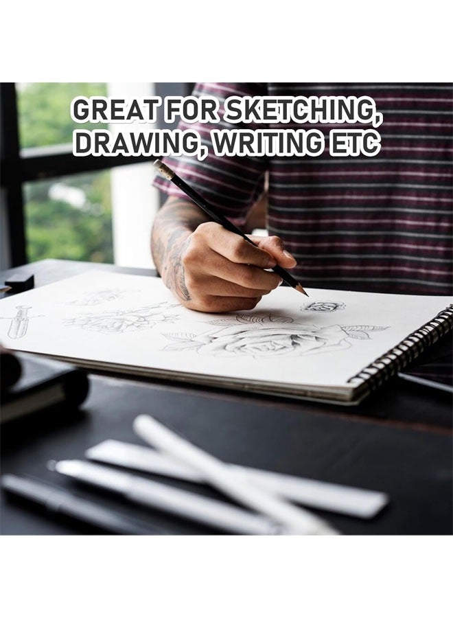 A3 Blank Notebook, Kraft Cover Sketchbook, Eye Protection Paper, Office Product for Sketching/Writing, Notebook for Journals, Travel Diaries, Poetry, 30 Sheets of Thick Paper - Image 5