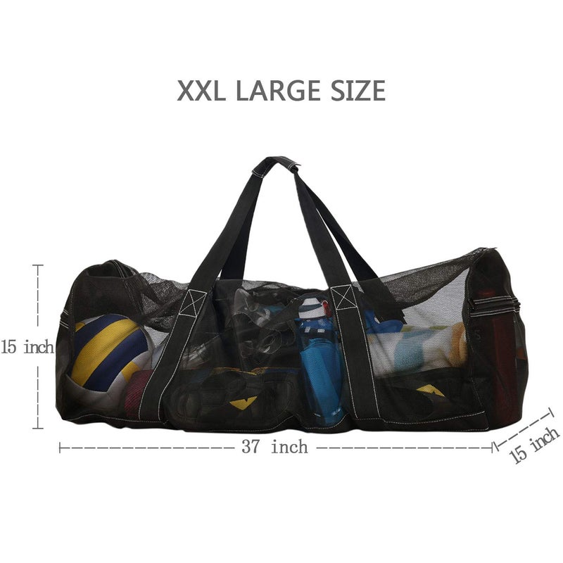 Bulex XXL Mesh Duffle Bag for Scuba Dive or Snorkel Gear, Extra Large Snorkeling Equipment Carry Bag, Ideal for Beach Pool Swimming Free Diving Kayak Spearfishing - Image 2