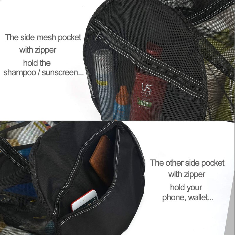 Bulex XXL Mesh Duffle Bag for Scuba Dive or Snorkel Gear, Extra Large Snorkeling Equipment Carry Bag, Ideal for Beach Pool Swimming Free Diving Kayak Spearfishing - Image 4