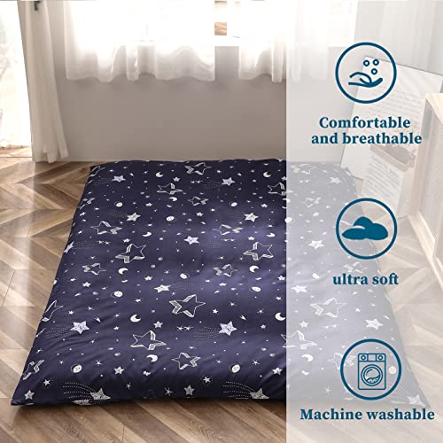 MAXYOYO Mattress Cover for Traditional Japanese Futon Mattress Futon Floor Mats Cover with Zipper Super Soft and Machine Washable Star Full - Image 3