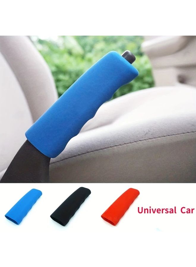 Blue Anti Slip Silicone Hand Brake Handle Cover Ergonomic Grip Easy Installation - Image 3