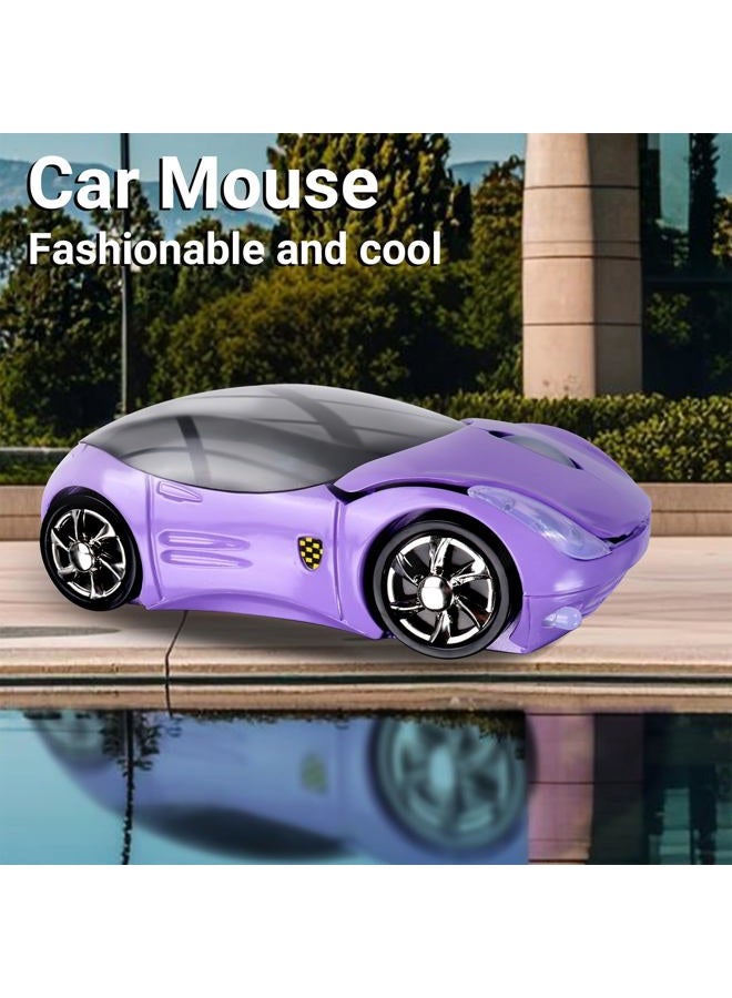 elec Space Wireless Mouse - Cool Car Design in Stylish Purple, Perfect for Laptop and Desktop Use, Ideal for Gamers and Students, USB Connectivity - Image 2