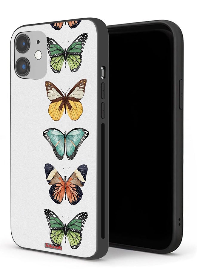 Tolwak Apple iPhone 12 mini Protective Case Four Butterflies - Image 1