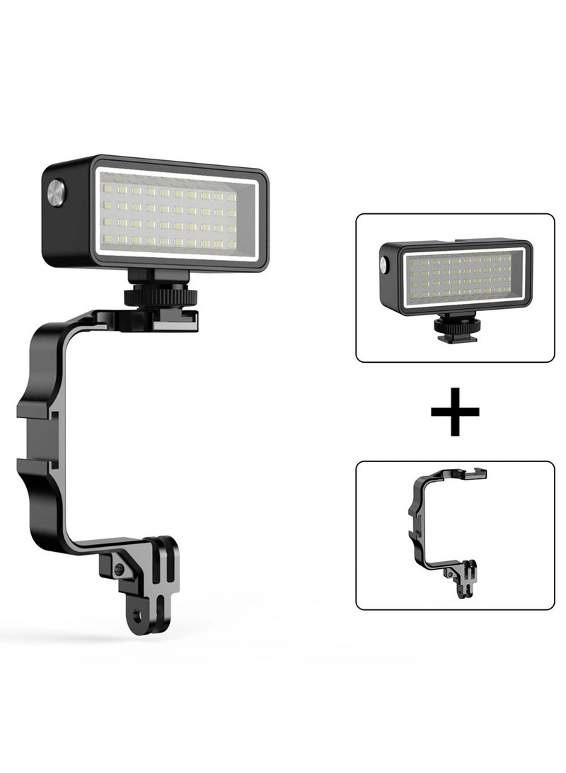 AROAQ 40M Underwater LED Flash Light With Metal Frame for Gopro Hero 11 9 10 Action 3 OSMO Dji Camera Fill Lamp Lighting Accessories  - Image 2
