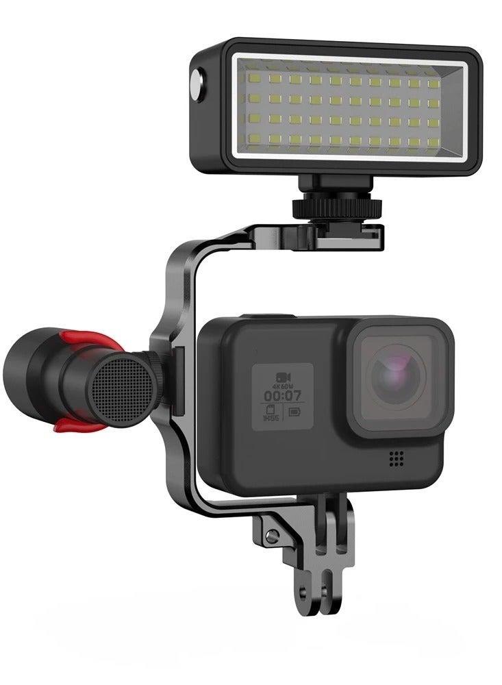 AROAQ 40M Underwater LED Flash Light With Metal Frame for Gopro Hero 11 9 10 Action 3 OSMO Dji Camera Fill Lamp Lighting Accessories  - Image 3