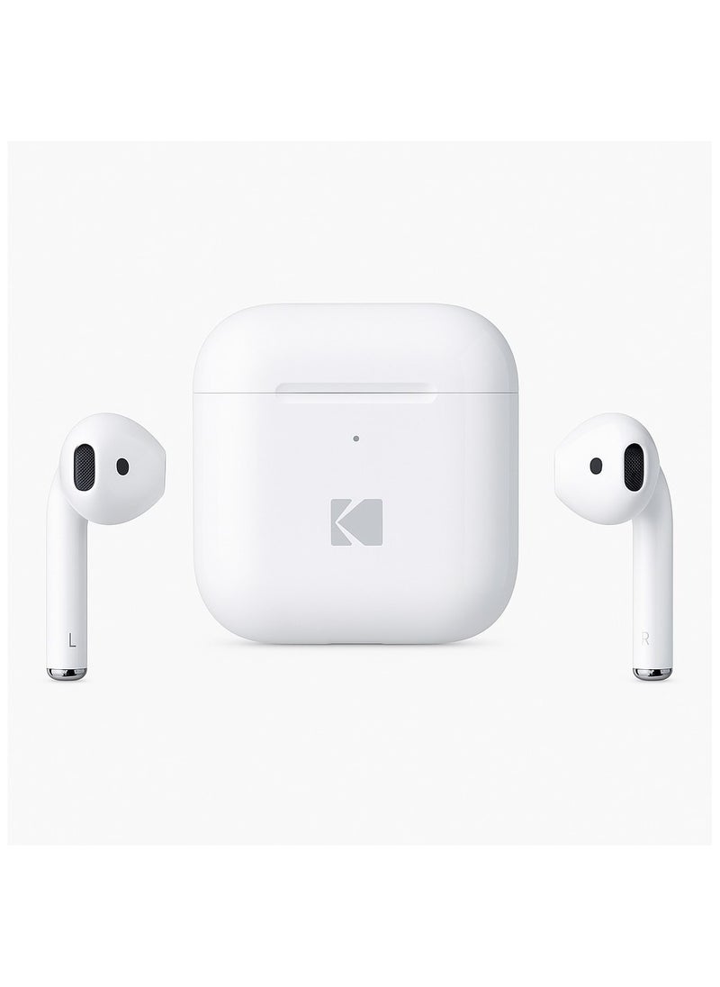 Kodak True Wireless Stereo Earbuds with Touch Control 40-Hour Standby 5Hour Playback Fast Charging Case Compact and Comfortable