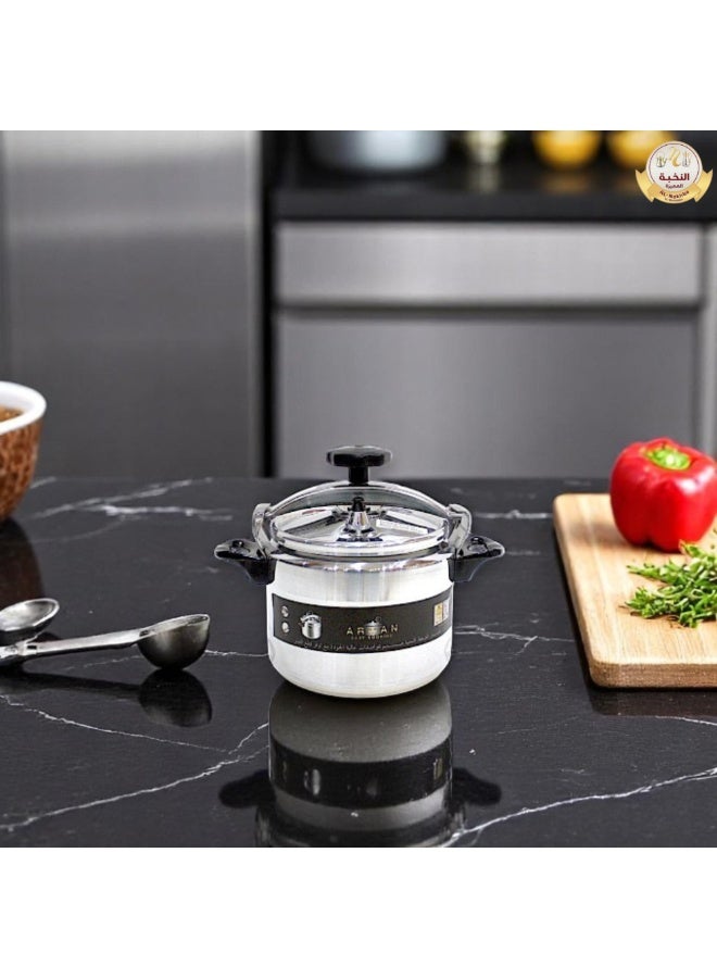 Aluminium Pressure Cooker – Safety Locking Mechanism with Long-Lasting Rubber Selling Ring - Lightweight, Compact & Durable Design  - Image 3