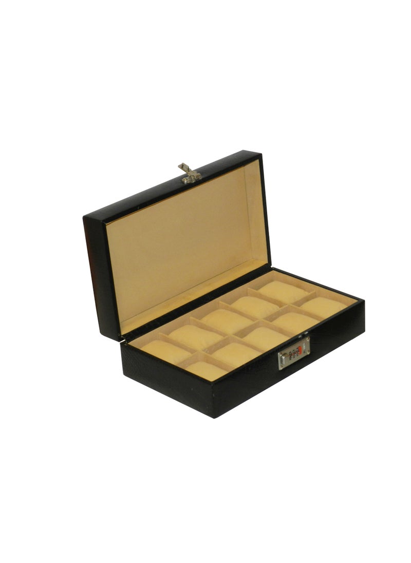 LAVERI LEATHER - Laveri Watch Box for Men Women (10 Slots), Premium  Leather Watch Case  Organizer with Removable Pillow - Image 1