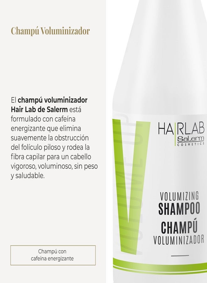 Salerm - Volume Shampoo - Hair Lab - 300 ml - With Energizing Caffeine - For Fine and Flat Hair - Adds Body and Texture to Hair - Gentle Cleanse - Paraben-Free - Image 2