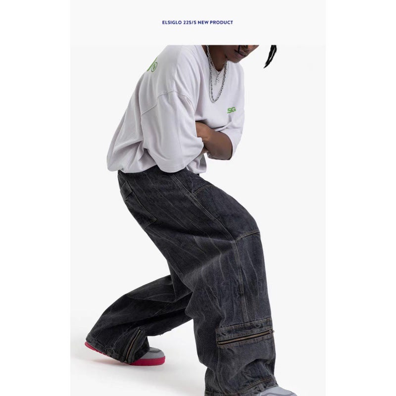 Unisex Casual Daily Denim Jeans - Image 1