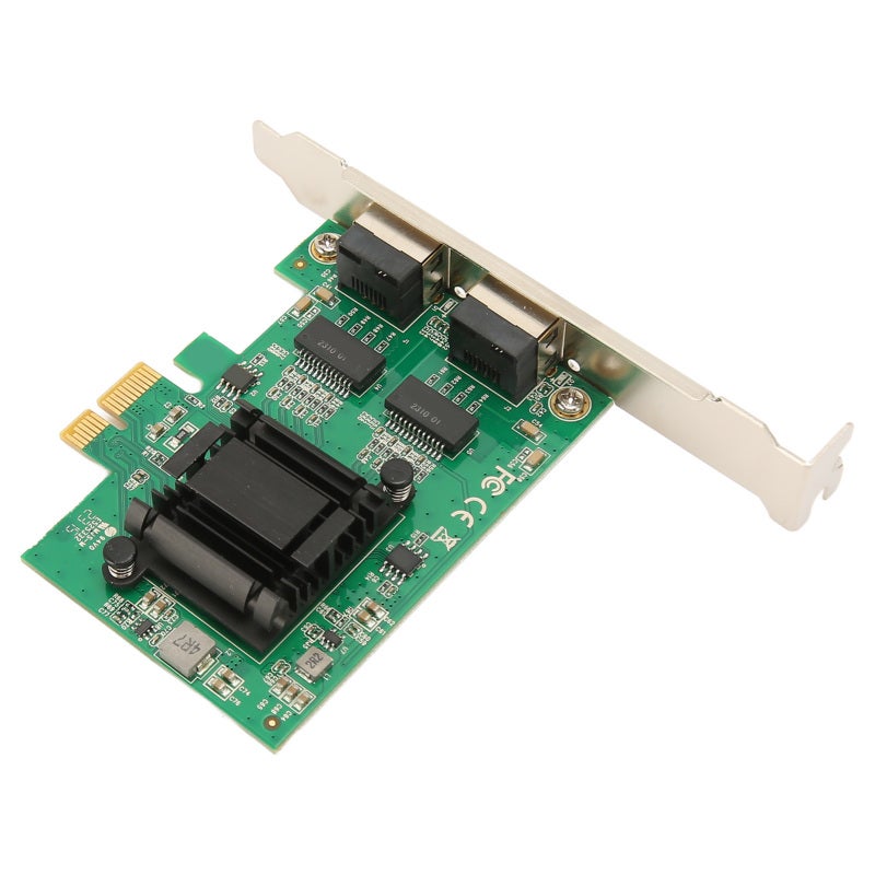 بطاقة شبكة خادم RJ45 مزدوجة PCI Ex1 إلى بطاقتي شبكة جيجابت - بطاقة شبكة PCIe X1 ثنائية المنافذ لنقل البيانات بسرعة عالية لأجهزة سطح المكتب - Image 5