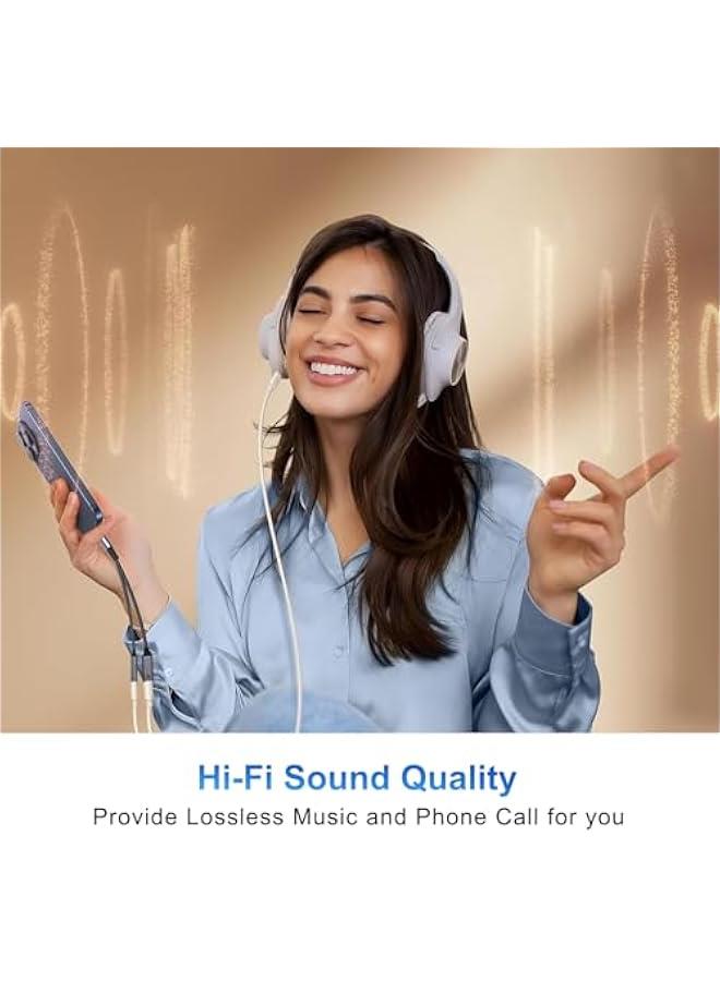 Arabest USB C Splitter，2 in 1 USB C Headphone and Charger Adapter Audio Dongle Cable with PD 100W for iPhone 16 15 Pro Max, Pixel 9 8 7, Galaxy S24 S23 S22, iPad Pro - Image 4