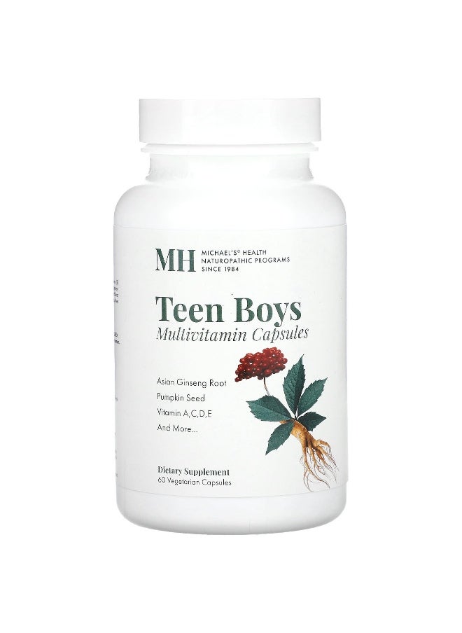 Michael's Naturopathic - Michael's Naturopathic, Teen Boys Multivitamin, 60 Vegetarian Capsules - Image 1