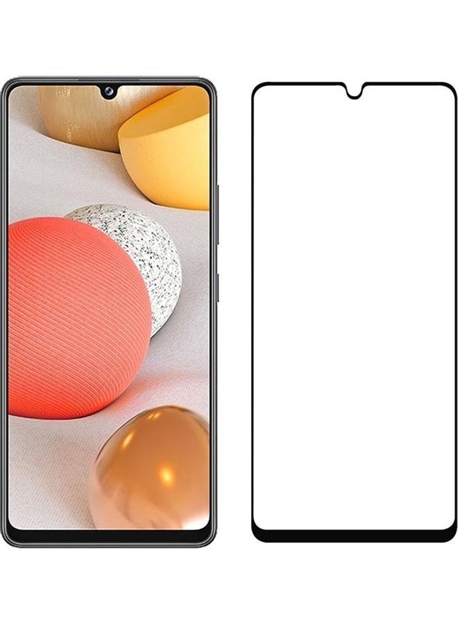 9D Tempered Glass Screen Protector For Samsung Galaxy A42 Black/Clear