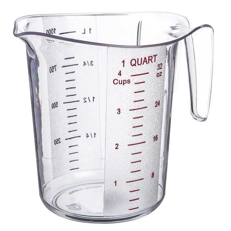 Update International 1-Quart Plastic Measuring Cup - Image 2
