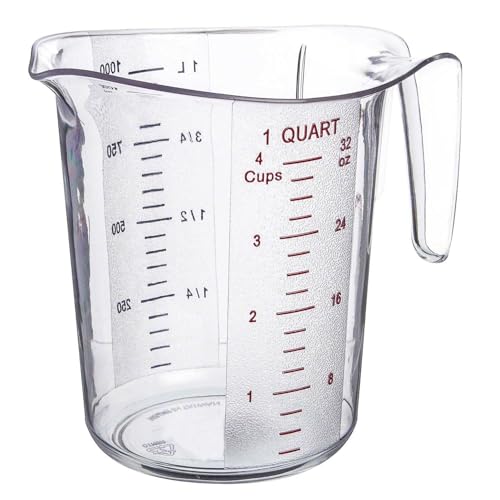 Update International 1-Quart Plastic Measuring Cup - Image 1