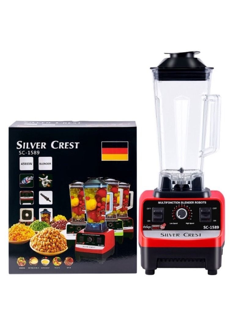 SILVER CREST 2.5L 4500W BPA Free Heavy Duty Blender Mixer Electric High Speed Juicer Food Processor Ice Smoothies Crusher Blander 