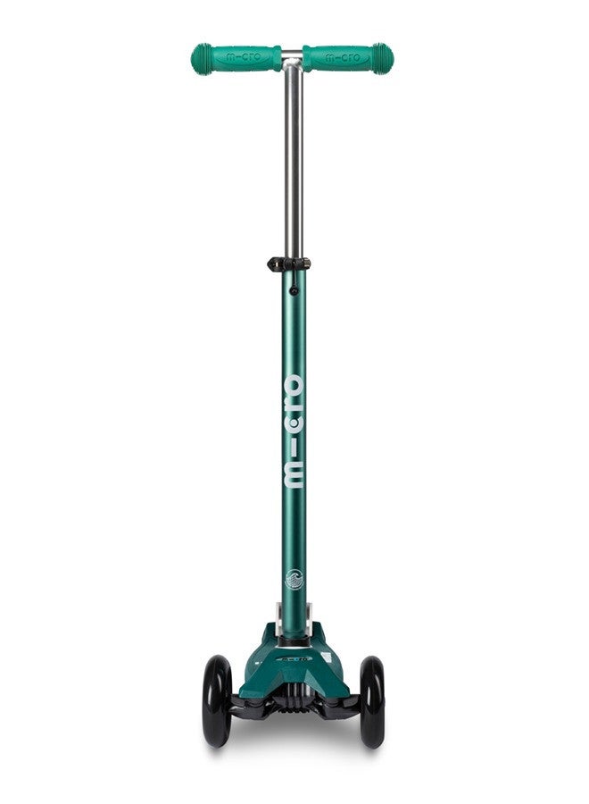 Micro Micro Scooters | Maxi Deluxe with T-Bar Eco | Handlebar Adjustable | Lightweight | Boys & Girls | 5-12 years | Green | Scooter for Kids | Scooters | Kids Scooter  - Image 4