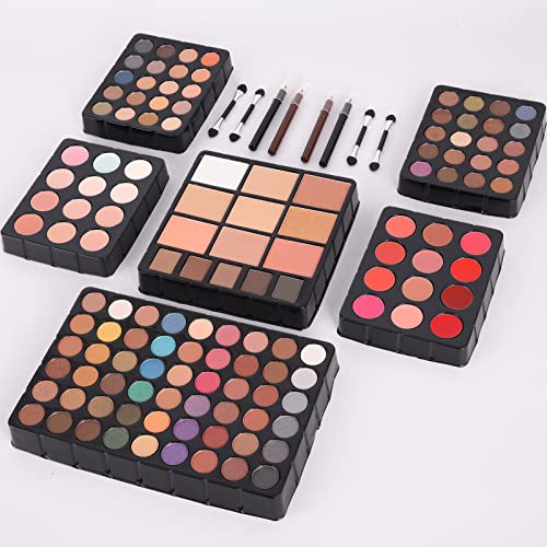 UNIFULL 132 Color All- In- One Makeup For Women Full Kit,Professional Makeup Kit,Makeup Gift Set for Women,Girls&Teens,Include eyeshadow/lipstick/concealer/Lip Gloss/Eyeliner/Mascara（006N2-Silver） - Image 5