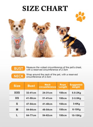 Small Dog Harness No Pull, Adjustable Dog Strap, Easy Control Padded Dog Vest Harness, Reflective No-Pull Pet Harness for Outdoor Walking，Training - view 2