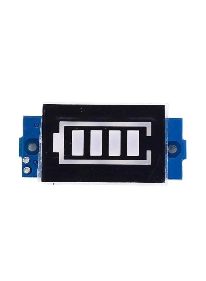 Generic DC 4.2V Lithium Battery Level Indicator,  4 Sections LED Display Capacity Module for Electric Car Battery Test, Blue Light  - Image 1