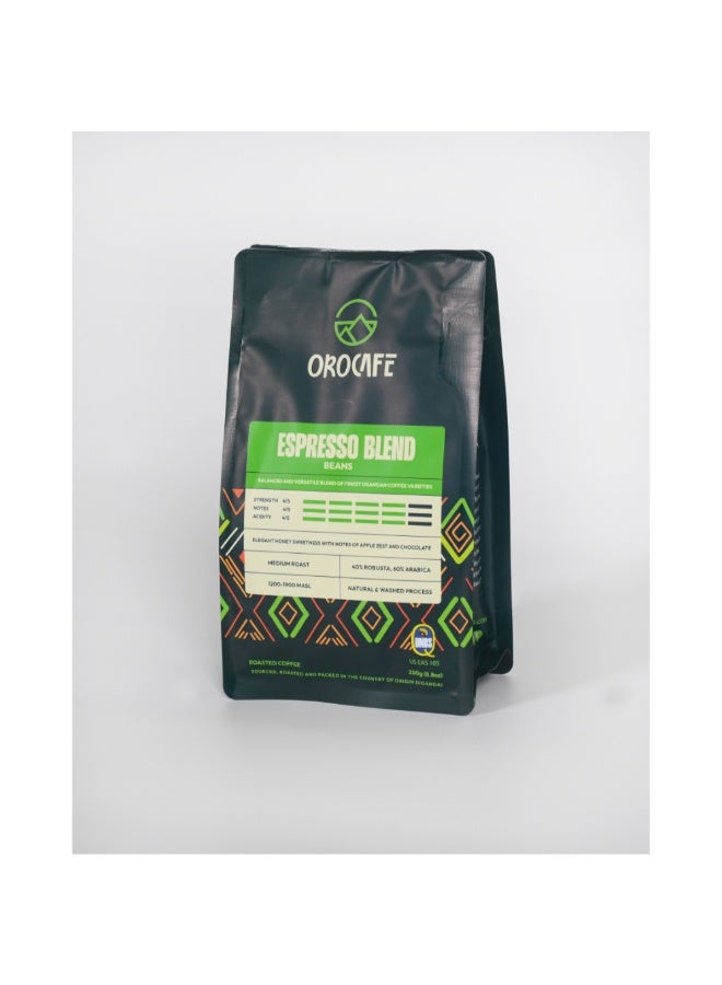 Orocafe Espresso Roasted Coffee Beans 250g – Intense Dark Roast Signature Esspresso Blend Arabica & Robusta Coffee beans, Single Uganda Origin - Image 2