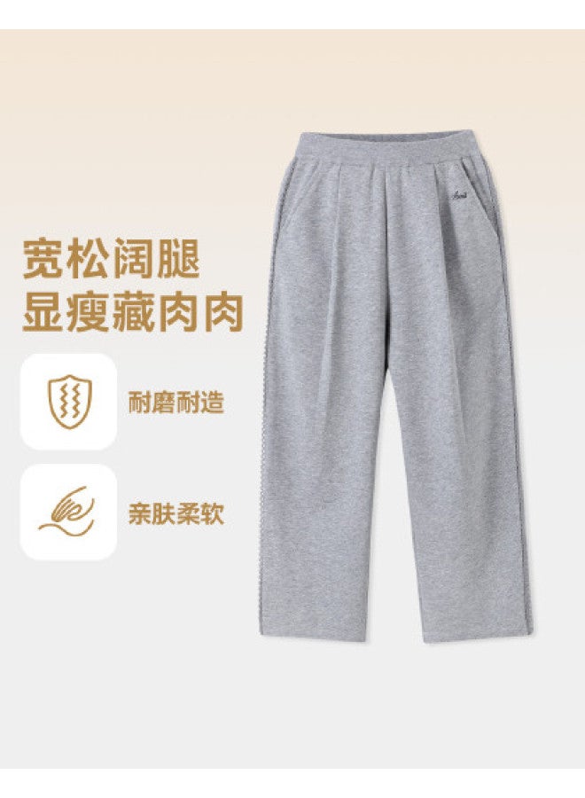 Annil Girls' Straight Leg Pants 2025 Autumn New Wide-leg Loose Sweatpants Slimming Versatile Casual Sports Trousers - Image 1