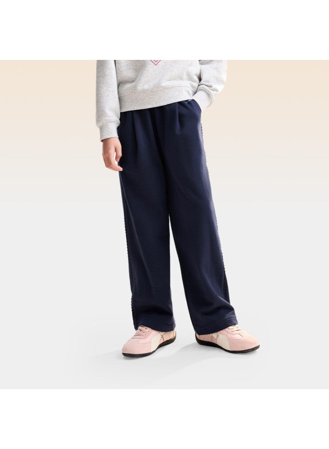 Annil Girls' Straight Leg Pants 2025 Autumn New Wide-leg Loose Sweatpants Slimming Versatile Casual Sports Trousers - Image 3