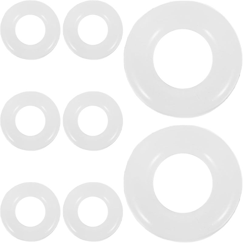8 Pairs round Silicone Eyeglass Ear Grips Non-slip Adjustable Glasses Ear Hooks Retainers for Sports and Everyday Use - Image 1