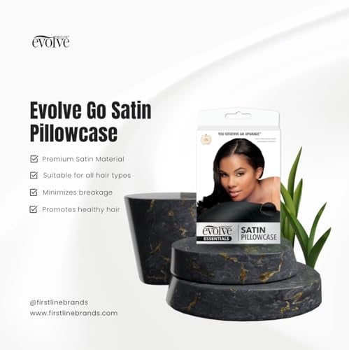 Evolve "Go Satin" Pillowcase Black - Image 5