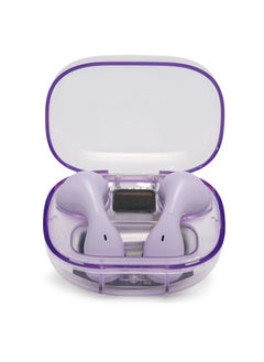 Generic Transparent wireless bluetooth headphones in-ear high sound quality long battery life purple for IPhone Android  - Image 1